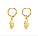 TE5 Stainless Steel Earrings for Women Animal Clover Flower Cat Bird