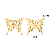 Premium Zircon Butterfly Earrings Women