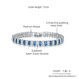 CZ Tennis Bracelet Bangle Style Crystal Hand Chain Jewelry