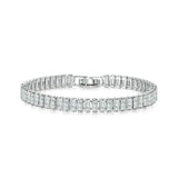 CZ Tennis Bracelet Bangle Style Crystal Hand Chain Jewelry