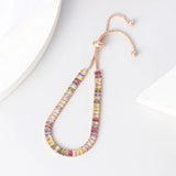 Adjustable Rainbow Tennis Bracelet Zircon Gift Jewelry
