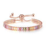 Adjustable Rainbow Tennis Bracelet Zircon Gift Jewelry