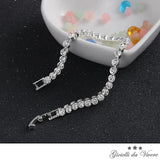 TENNIS Bracelet Silver CZ Rhodium Plated RX 99 S0366