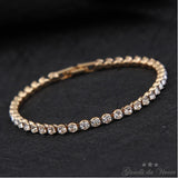 TENNIS Bracelet Silver CZ Rhodium Plated RX 99 S0366