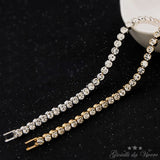 TENNIS Bracelet Silver CZ Rhodium Plated RX 99 S0366