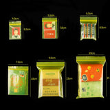100Pcs Multicolor Ziplock Bags Jewelry Display Storage Mini Plastic Bag