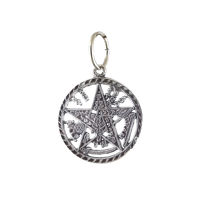 Tetragramaton Pendant 1.8cm Sterling Silver 925