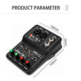 TEYUN Q-12 Sound Card Audio Mixer System Console Desk Interface