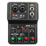 TEYUN Q-12 Sound Card Audio Mixer System Console Desk Interface