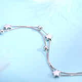 925 Silver Heart Necklace with Logo Women Jewelry Gift