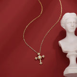 TF-XL121 Classic Rhinestone Key Pendant Necklace