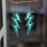 Glow in the Dark Thunder Lightning Ear Cuff Resin Clip Earrings