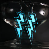 Glow in the Dark Thunder Lightning Ear Cuff Resin Clip Earrings