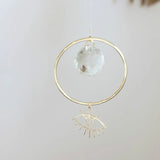 Brass Third Eye Suncatcher with Crystal