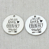 Music Lover Necklace,Engraved Pendant,Graduation Gift,Women Jewelry,5Pcs