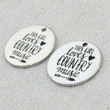 Music Lover Necklace,Engraved Pendant,Graduation Gift,Women Jewelry,5Pcs