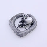 Large Pearl Jewelry Brooch On Collar Broches Women Hijab Pins Men Accessories