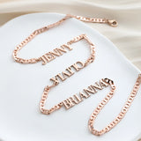Custom Name Necklace Cuban Link Chain Choker Stainless Steel 4mm-6mm