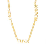 Custom Name Necklace Cuban Link Chain Choker Stainless Steel 4mm-6mm