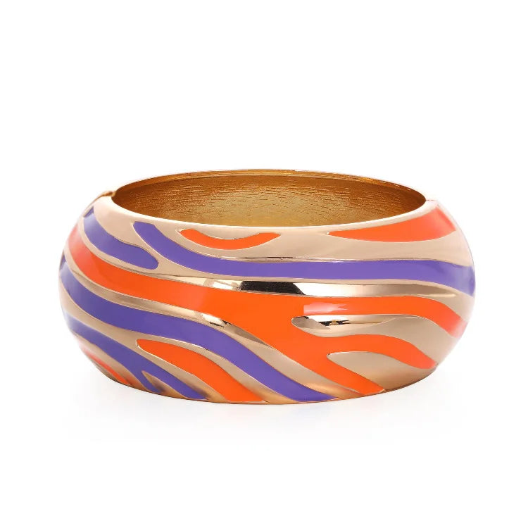 Silicone Charm Temple Bangle Bracelet for Women Girls Lightweight