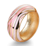 Enamel Statement Bangle Cuff Bracelet for Party Wedding