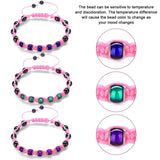 Colorful Beaded Elastic Wristband for Women