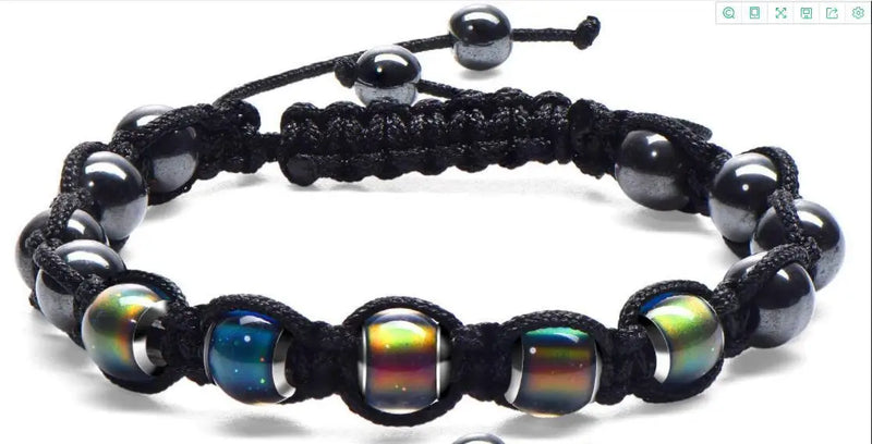 Colorful Beaded Elastic Wristband for Women