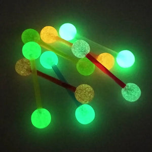 Glow in The Dark Acrylic Tongue Nipple Ring Retainer 16mm Barbell Ear