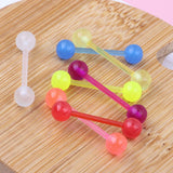Glow in The Dark Acrylic Tongue Nipple Ring Retainer 16mm Barbell Ear