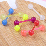 Glow in The Dark Acrylic Tongue Nipple Ring Retainer 16mm Barbell Ear