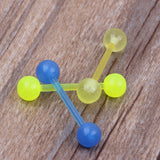 Glow in The Dark Acrylic Tongue Nipple Ring Retainer 16mm Barbell Ear
