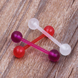 Glow in The Dark Acrylic Tongue Nipple Ring Retainer 16mm Barbell Ear