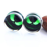 2pcs Acrylic Ear Plugs Tunnels Gauges Saddle Stretcher Piercing Kit