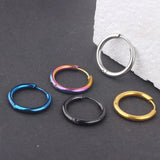 High Polish Stainless Steel Hoop Earrings