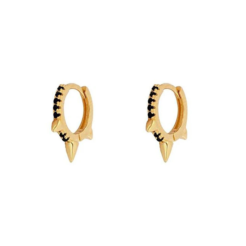 Zircon Hoop Drop Earrings for Women Plated Piercing Dangle Earrings Set