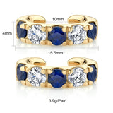 Colourful Zircon Stud Earrings Jewelry for Women