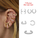 Boho CZ Zircon Ear Cuff Women's Earring Set