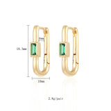 CZ Heart Hoop Earrings for Women