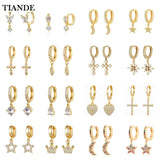 Silver Plated Zircon Dangle Earrings for Women