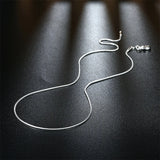 10Pcs 925 Sterling Silver 1MM Snake Chain Necklace 16-30 Inches