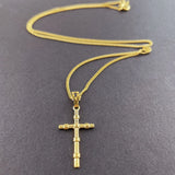 24K Cross Pendant Necklace for Women & Men