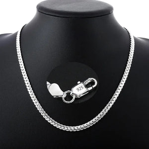 925 Sterling Silver 6mm Fine Necklace Chain for Men and Women