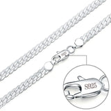 8 Inch 925 Sterling Silver Side Chain Bracelet - Wedding Jewelry Gift