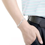 925 Silver Chain Bracelet 4/6/8mm Wedding Jewelry