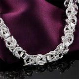 925 Silver 8 Inch Dragon Shrimp Clasp Bracelet Jewelry
