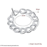 925 Silver Double Twist Chain Bracelets For Women