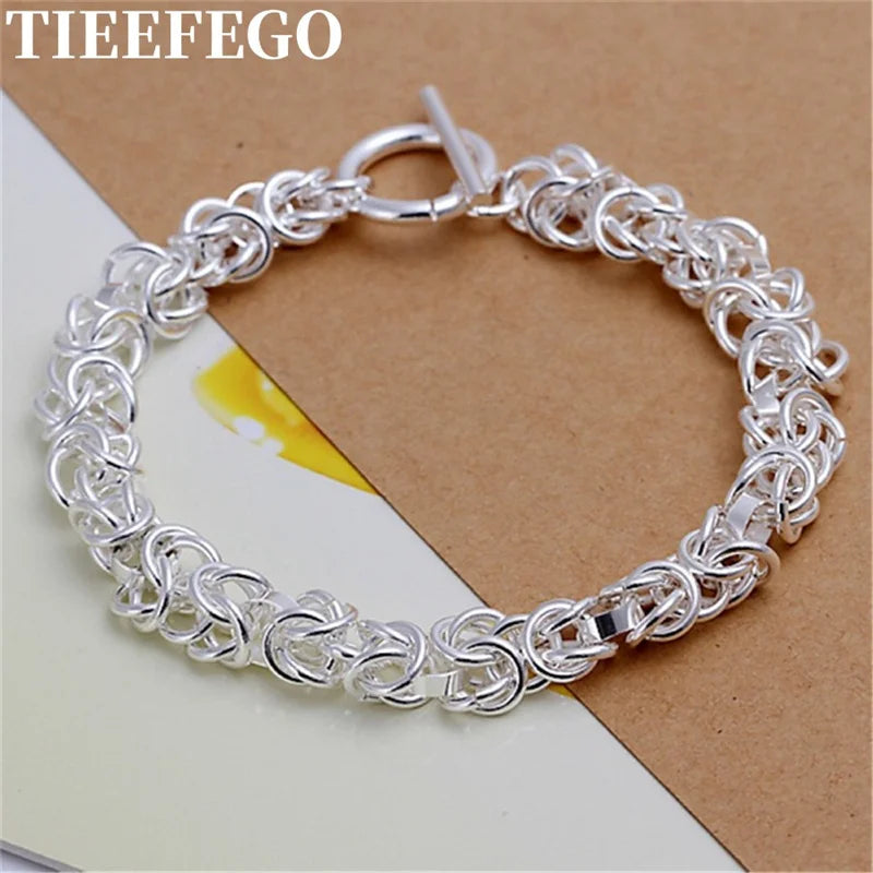 925 Silver Buckle Bracelet - Charm Boutique Jewelry