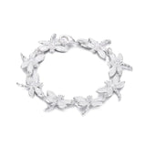 925 Silver Bracelet Set with Zirconium Diamond for Women