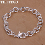 925 Silver Hot Chain Men Women Jewelry High Bracelet