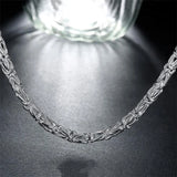 925 Silver Retro Necklaces For Women Men's Charm Fine Brands Jewelry Wedding